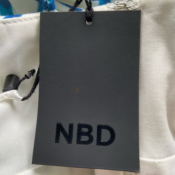 NBD "On the Fence" Dress Mini New With Tags Mesh Spaghetti Straps Revolve - Picture 6 of 15